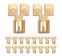 PKNVKZIDK 50pcs Quick Disconnect Dual Spade Connectors Electrical Wire Terminals for Automotive Wiring Easy to Use Versatile and Stable Performance Harsh Environments