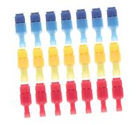 PKNVKZIDK 50sets Quick Splice Wire Connector Kit Fully Insulated T-Tap Connectors for Automotive Wiring Self-Stripping Design and Materials for Efficient Electrical Connections .D121