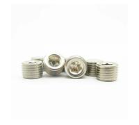 PKNVKZIDK 5PCS 1/8" BSP Male Thread Hex Socket End Cap Pipe Fitting Coupler Connector Adapter for Water Fuel Gas