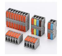 PKNVKZIDK 5Pcs Fast Wire Cable Connectors Spring Splicing Wiring Connector Compact Conductor Push-in Terminal Blocks(DF-2608-2)