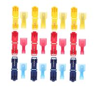 PKNVKZIDK 60pcs Tap Wire Connectors Kit Quick Splice Electrical Terminals for Automotive Wiring Insulated Male Spade for Fast Installation and Easy Use .D127