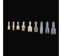 PKNVKZIDK Boîte de 270 connecteurs de Fils isolés mâles et Femelles 2,8/4,8/6,3 mm, cosses à électriques, kit Assorti