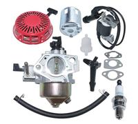 PKNVKZIDK Carburetor Recoil Pull Starter Compatible For GX390 13HP GX 390 Lawn Mower Engine Part Ignition Coil Choke Rod Gasket Cup Kit PKNVKZIDK