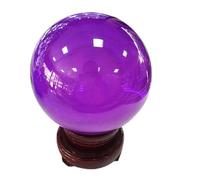 PKNVKZIDK Colored Crystal Balls Home Ornaments Glass Creative Crafts,Purple,150mm