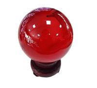PKNVKZIDK Colored Crystal Balls Home Ornaments Glass Creative Crafts,Red,110mm
