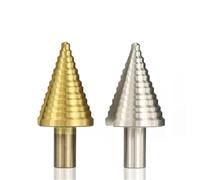 PKNVKZIDK Drill Bit HSS Step 5-35mm Step Cone Drill Metal Drill Round Shank Straight Groove Hole 1Pcs(5-35mm No.2) PKNVKZIDK