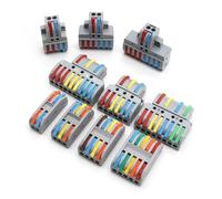 PKNVKZIDK Fast Wire Connector Push-in Electrical Terminal Block Splicing Wiring Cable Connectors for Cable Connection SPL(SPL-31,50 PCS)