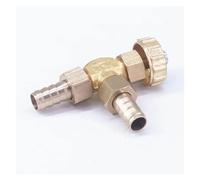 PKNVKZIDK Fit 10mm Hose I.D Barbed Elbow Brass Needle Valve Control Valve Gas