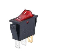 PKNVKZIDK KCD3 220V on/Off SPST Rocker Switch Single Pole Single Throw 2 Position 20A 125VAC with LED Light 3 Pins/ 2 Pins(3PIN Red)