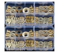 PKNVKZIDK Kit de 150 cosses à en Laiton à, connecteurs Rapides for Fils, M3/M4/M5/M6/M8/M10, Assortis