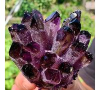 PKNVKZIDK Magic Gemstone Purple Crystal Cluster for Home Office Decor (Size : 750-800g)