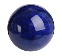 PKNVKZIDK Melting Blue Crystal Quartz Ball Statue Stone Ornament for Healing/Divination/Home FengShui Decoration,120mm/4.7in