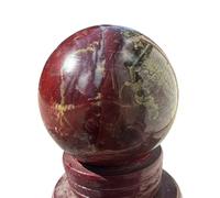 PKNVKZIDK Stone Dragon Bloodstone Crystal Ball Home Decor Stone(600-700g)