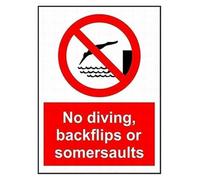 PKNVKZIDK Vintage No Diving Sign Retro Rustic Metal Sign for Swimming Pool Rustic Patio Wall Decor 8 X 12 in