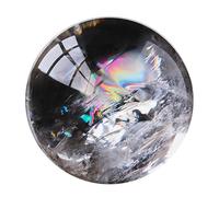 PKNVKZIDK White Clear Quartz Crystal Ball Home Decor Prosperous Love Invite Wealth + Base,85mm