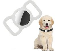PKQTOP Coque de Protection Compatible pour Apple Airtag Pet Collier, Housse de Protection en Silicone pour Airtags, Anti-Perte - Étui Compatible pour Airtag Collier de Chien et Chat