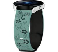 PKQTOP Flower Bracelet de rechange en silicone pour Polar Vantage V3/M3/M2/M, Grit X/X2 Pro, 22 mm, pour OPPO Watch X2/X/2/2R, Oneplus Watch 3 47 mm/2/2R