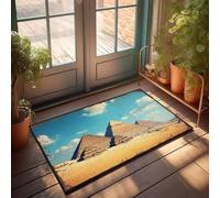 PKRD Man Cave Decor And Accessories The Great Pyramids Of Giza In Egypt. Paillasson décoratif d'automne Paillasson extérieur amusant (50 x 80 cm)