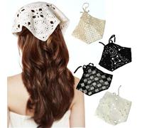 PKRFCJ Lot de 4 bandeaux au crochet pour femme, pour coiffure, festival, vacances, décoration de Noël, taille unique