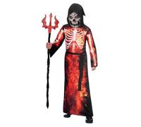 (PKT) 9905058 Costume de faucheuse de feu pour garçon 10-12 ans