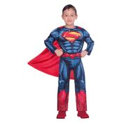 amscan 9906070 Costume Superman pour Halloween 4-6 ans, Bleu