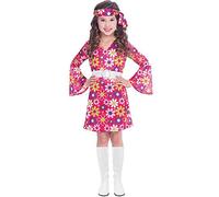 (PKT) (9906416) Costume rétro pour fille des années 60 (8-10 ans)