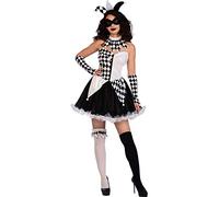 (PKT) (9908277) Costume de bouffon sexy pour femme Taille M