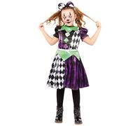 (PKT) (9912011) Costume de bouffon pour fille (6-8 ans)