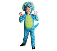 (PKT) (9912033) Costume de dinosaure bleu pour enfant (3-4 ans)