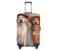 PKTTECRFPK Housse de bagage pour valise, motif Golden Retriever, motif imprimé 3D, housse de protection pour valise, housse de protection élastique et lavable pour valises de 45,7 à 81,3 cm, 3D, XL