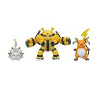 PKW - Lot de 3 Figurines de Type électrique Asst - Électivire de 11,4 cm, Raichu de 7,6 cm, Togedemaru de 5,1 cm (Amazon)