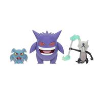 PKW - Lot de 3 Figurines de Type fantôme Asst - 11,4 cm, Gengar, 7,6 cm Alolan Marowak, 5,1 cm Misdreavus (Amazon)