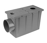 PL Regard de Descente Eau pluviale Ø 50mm-125mm Regard gouttière Drain de Cour Gris