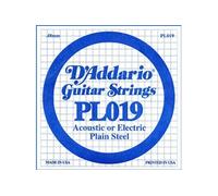 Accessoire pour guitare D'Addario PL019 - Corde au détail 019 guitare électrique - Acier plein