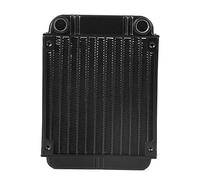 PL1120B Radiateur refroidi à l’eau, dissipateur thermique en aluminium pour le refroidissement du CPU et du GPU, densité de 18 ailettes/pouce, revêtement noir anti-oxydation,