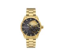 Montre - Police - PL.15715JSG-78M - Acier inoxydable - Or - Crâne embossé
