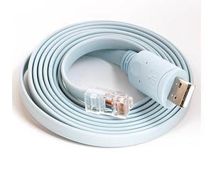 PL2303ra Câble USB RS232 vers RJ45 pour routeur Cisco Huawei etc. Bleu