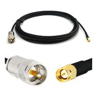PL259 à SMA Mâle 3m UHF Câble coaxial RG58 50 Ohm - Résistant aux intempéries - rallonge pour HAM cable antenne CB Radio Analyseur Tosmetre Marine RF VHF Cibi SDR Radio Amateur