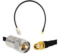 PL259 vers SMA mâle 50cm UHF Câble coaxial - câble d'extension HF240 (LMR 240 équivalent) etanche - rallonge pour HAM cable antenne CB Radio Analyseur Tosmetre Marine RF VHF Cibi SDR Radio Amateur