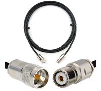 PL259 vers SO239 1m UHF Câble coaxial - câble d'extension HF240 (LMR 240 équivalent) etanche - rallonge pour HAM cable antenne CB Radio Analyseur Tosmetre Marine RF VHF Cibi SDR Radio Amateur