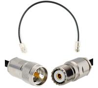 PL259 vers SO239 50cm UHF Câble coaxial - câble d'extension HF240 (LMR 240 équivalent) etanche - rallonge pour HAM cable antenne CB Radio Analyseur Tosmetre Marine RF VHF Cibi SDR Radio Amateur