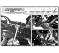 PL539 GIVI Porte-Valise Latérale Monokey Pour SUZUKI GSX 1250 F 2015 2016