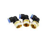 PL8-04 10 Pcs 8mm Push In One Touch Connector 1/2" Thread Pneumatic Quick Fittings