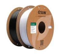 PLA Filament 1.75 mm,PLA Basic Filament Dimensional Accuracy +/- 0.05 mm,1kg per Spool,2 Spools of Filament for 3D Printers,Cool White and Black