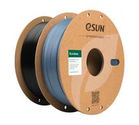 PLA Filament 1.75 mm,PLA Basic Filament Dimensional Accuracy +/- 0.05 mm,1kg per Spool,2 Spools of Filament for 3D Printers,Grey and Black