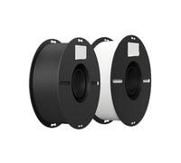 PLA Filament 1,75 Mm PLA Filament For Imprimante 3D 2 Kg Blanc Et Noir Ender-PLA Value Pack 2 Bobines Pack Adapté À La Plupart Des Imprimantes FDM