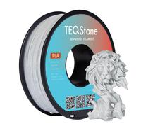 PLA Filament 1.75mm Marble Grey Stone Like Surface Dimensional Accuracy +/- 0.03mm for 3D Printer Marble PLA Filament 1kg Spool Vacuum Pack
