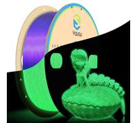 PLA Galaxie Filament 1.75mm, PLA 3D Printer Filament, Lumineuses Galaxie scintillante Sequins Colour Series 1kg, Phosphorescents Blue filament Star Flash