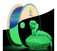 PLA Galaxie Filament 1.75mm, PLA 3D Printer Filament, Lumineuses Galaxie scintillante Sequins Colour Series 1kg, Phosphorescents Blue filament Star Flash