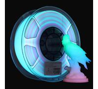 PLA Glow in the Dark Arc-en-ciel Filament 1.75mm, Imprimante 3D Filament PLA Fluorescent, 1KG Bobine Phosphorescence Filament pour Imprimante 3D, Arc-en-ciel Multicolore Lumineux